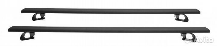 Багажник рено Дастер21-дуга аэро-крыло опоры черн