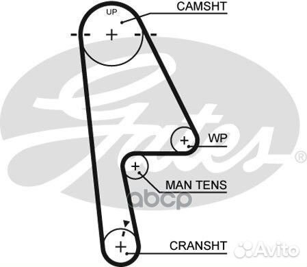 Ремень грм honda civic/logo 1.3/1.4 2005 103з