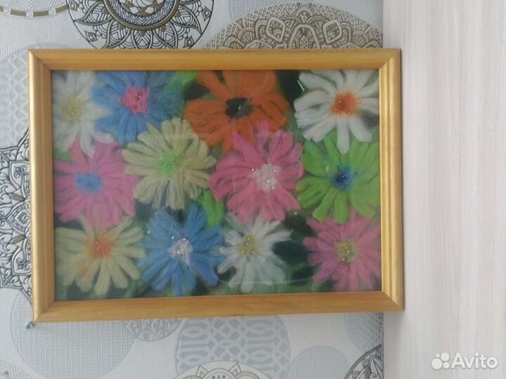 Картина Ручная работа Шерсть