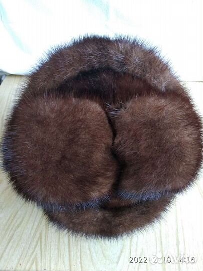 Норковая шапка мужская