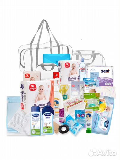 Готовая сумка в роддом для мамы и малыша
