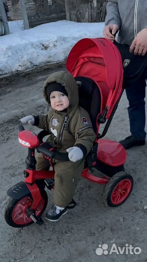 Трехколесный велосипед-коляска детский