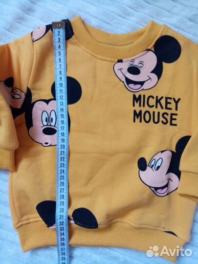 Костюм Микки Маус с начесом 86-92см