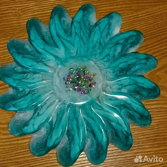 Поднос ручной работы из эбоксидной смолы