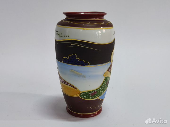 Ваза пр-ва Япония, ручная роспись 1950 года