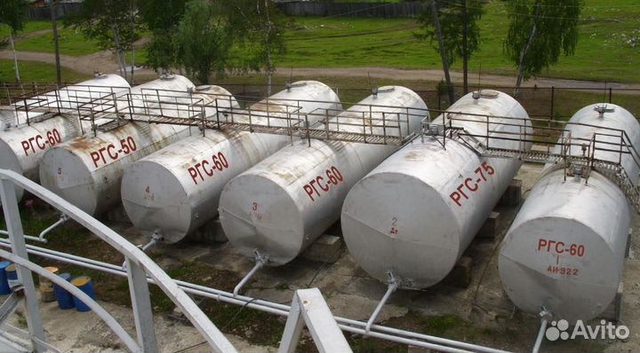 Металлические емкости разного объёма