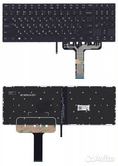 Клавиатура Lenovo Legion Y730 черная с подсветкой
