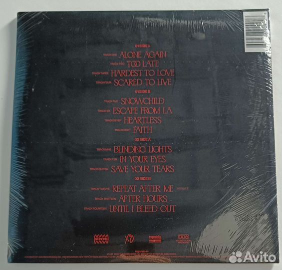 The Weeknd - After Hours (splatter, цветной винил)