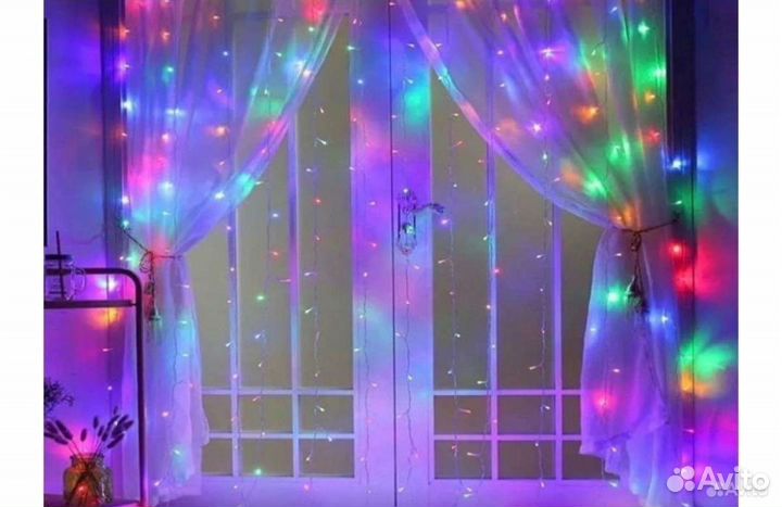Гирлянда занавес