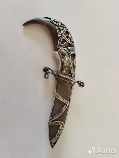 Нож шейная подвеска «медведь»