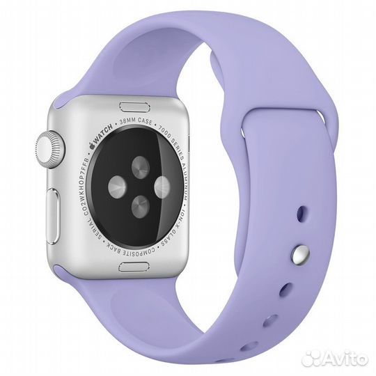 Спортивный ремешок Apple Watch 38/40/41 светло-сир