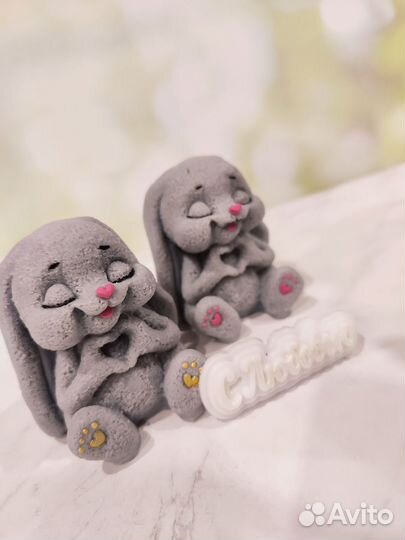 Мыло ручной работы зайка