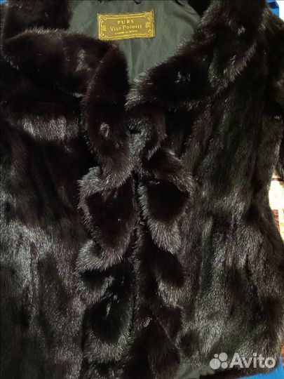 Шуба норковая с воланами 48 размера