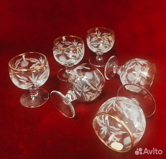Набор графин + 6 рюмок, Гусь-Хрустальный