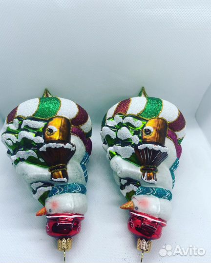 Елочная игрушка. Снеговик. Польша. Renifer