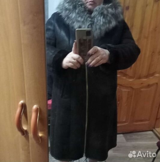 Дубленка женская 60 размер