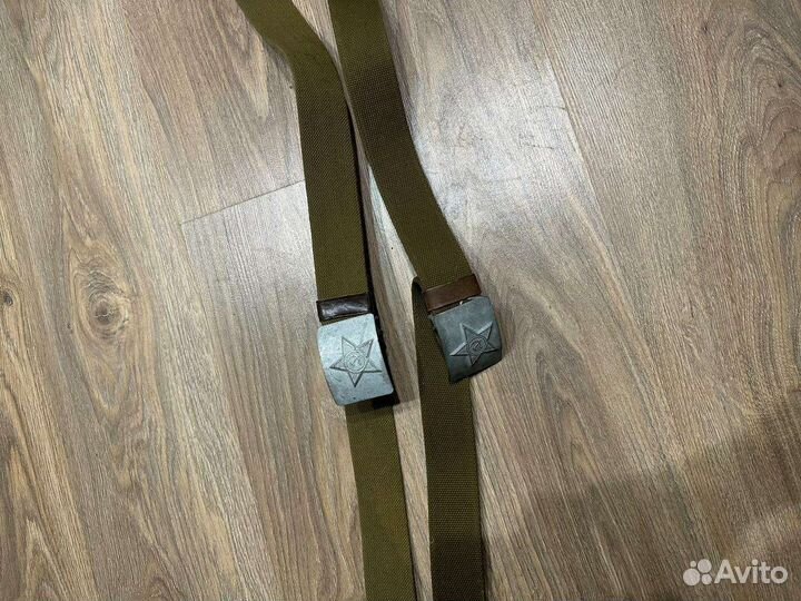 Ремень полевой солдатский брезентовый СССР
