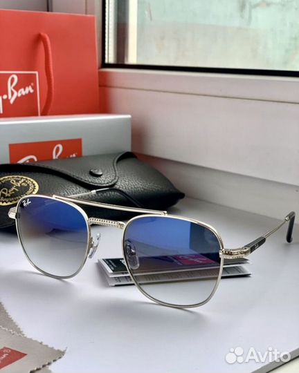 Очки ray ban frank голубые