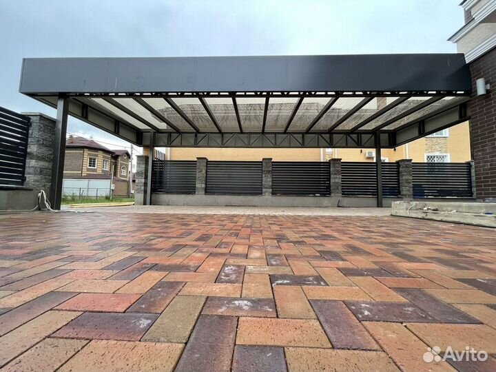 Навес по индивидуальному проекту