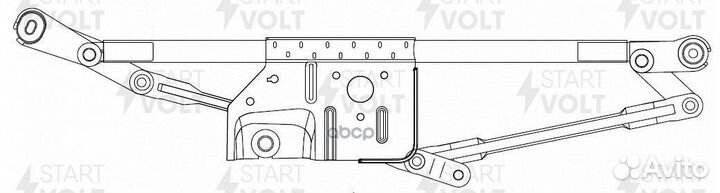 Трапеция стеклоочистителя SsangYong Kyron/Actyon