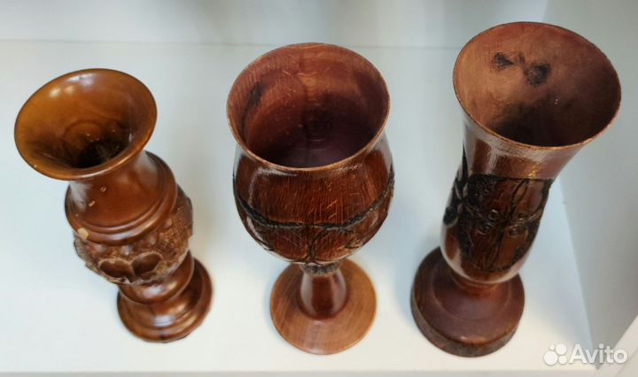 Ваза декоративная из дерева