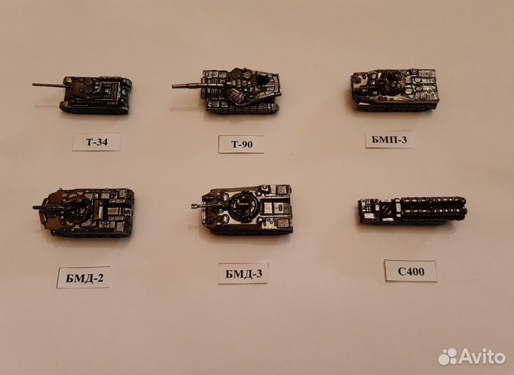 Коллекция военная техника танки бмд набор 6 штук
