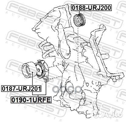 Натяжитель ремня 01901urfe Febest