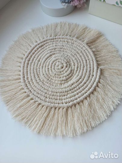 Салфетка макраме подставка под горячее