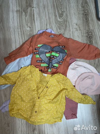 Вещи пакетом для девочки 86 92