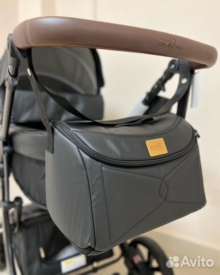 Коляска 2 в 1 Экокожа