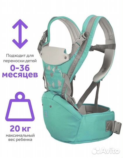 Слинг, кенгуру переноска, эргорюкзак 3в1