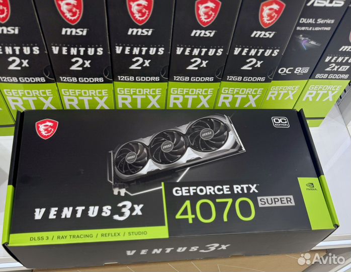 Видеокарта msi rtx 4070 super ventus 3x