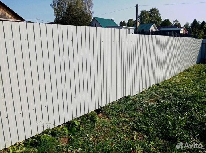 Заборы из профнастила под ключ