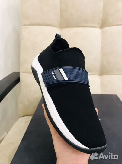 Кроссовки слипоны Prada оригинал