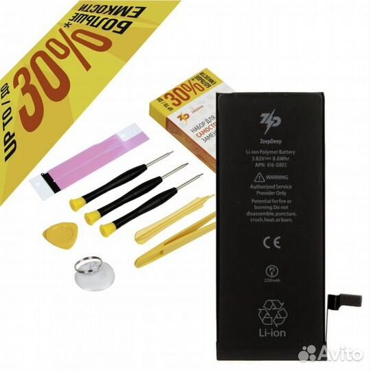 Аккумулятор в наборе ZeepDeep для iPhone 6 +24 пов