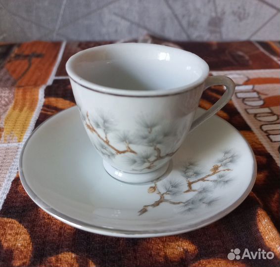 Кофейный миниатюрный сервиз на 6 персон