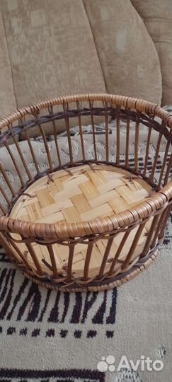 Кастрюля жаровня в плетенке керамическая новая