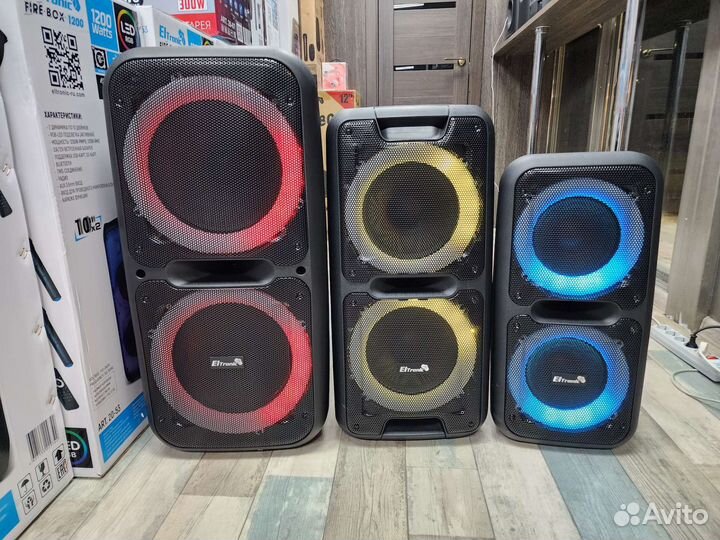 Акустическая система eltronic 2 микрофона караоке