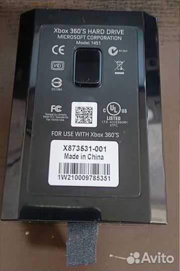 Оригинальный жесткий диск. Xbox 360slim e версий