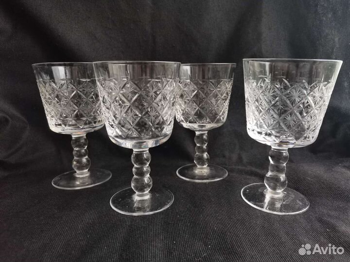 Бокал для вина фужер 180 гр СССР гусь Хрустальный