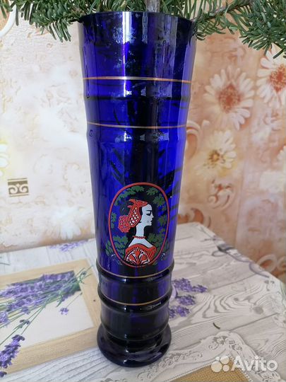 Ваза кобальт СССР