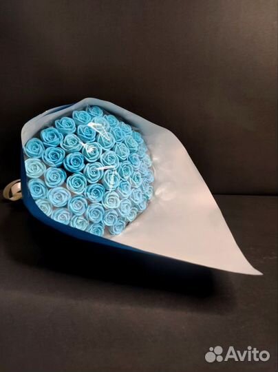 Букет Голубых Роз из Бельгийского Шоколада
