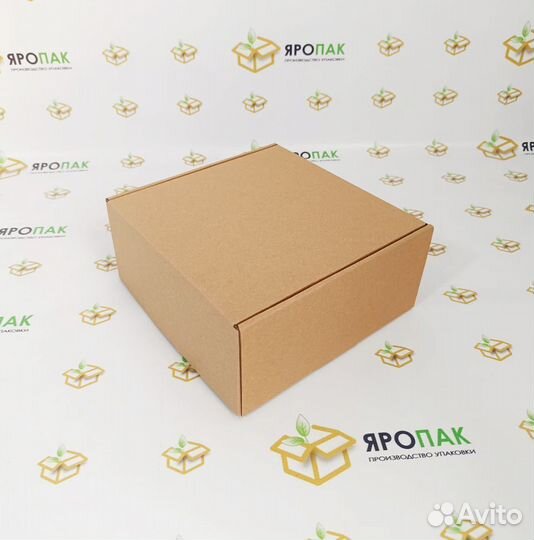 Картонная коробка самосборная 22x22x10