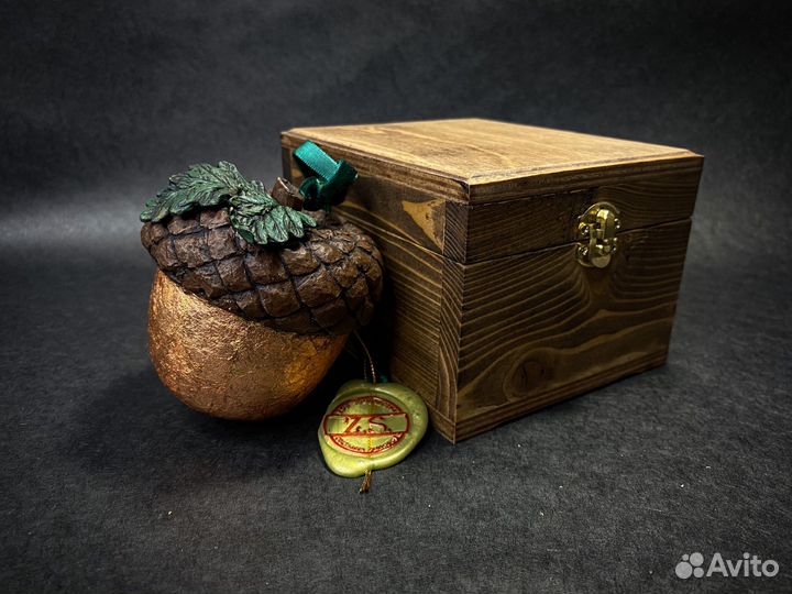 Елочная игрушка VIP,Желудь''