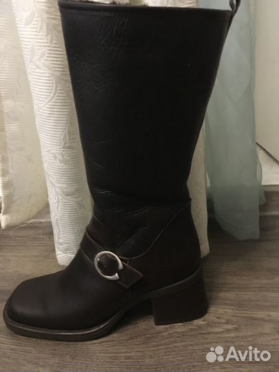 Сапоги зимние женские 37 Натуральные кожа и мех