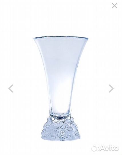 2 вазы в стиле Lalique, Чехия, хрусталь, 35 см