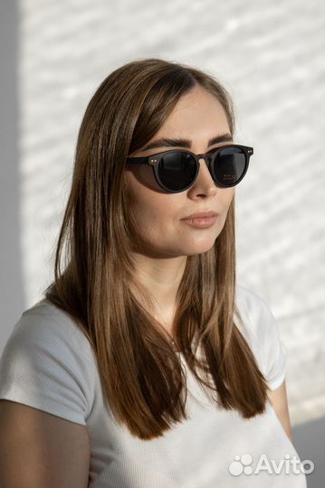 Солнцезащитные деревянные черные очки