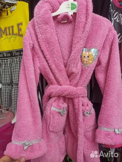 Халат девочке махровый
