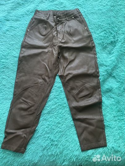 Брюки кожаные