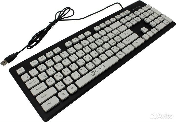 Клавиатура Oklick 580M Multimedia slim USB новая